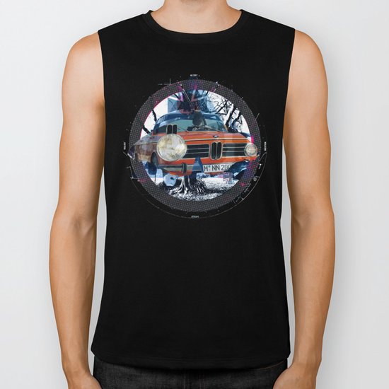 Orange Butterfly Invasion · Shotgun Seat Biker Tank