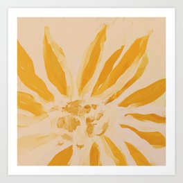 Sun Blooming Flower Art Print