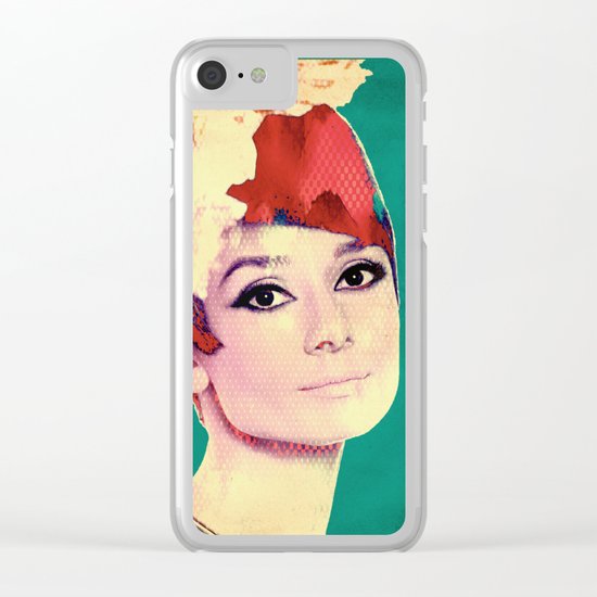 AUDREY HEPBURN Clear iPhone Case