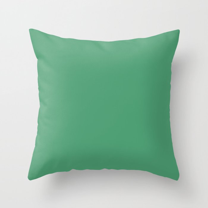 Mint Green solid Throw Pillow