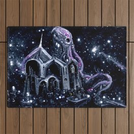 The Church of Cosmic Horror Outdoor Rug