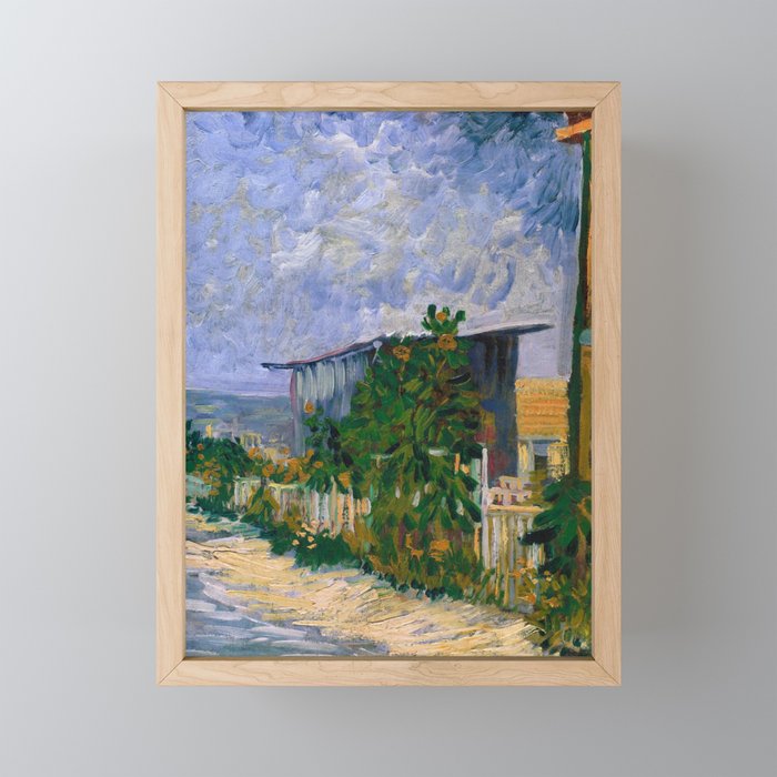 Vincent Van Gogh Shelter on Montmartre  Framed Mini Art Print