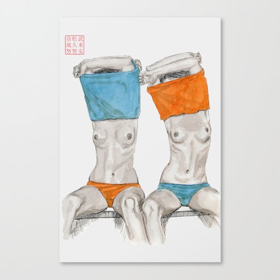 Peek-a-boo Canvas Print