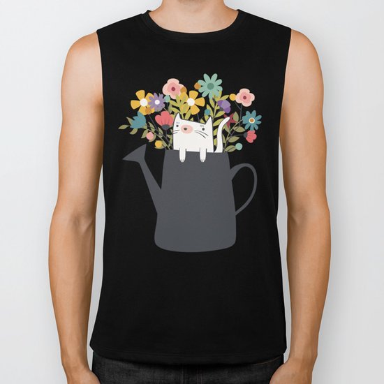 The Cat Is Back Biker Tank