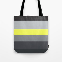 black and yellow Tote Bag