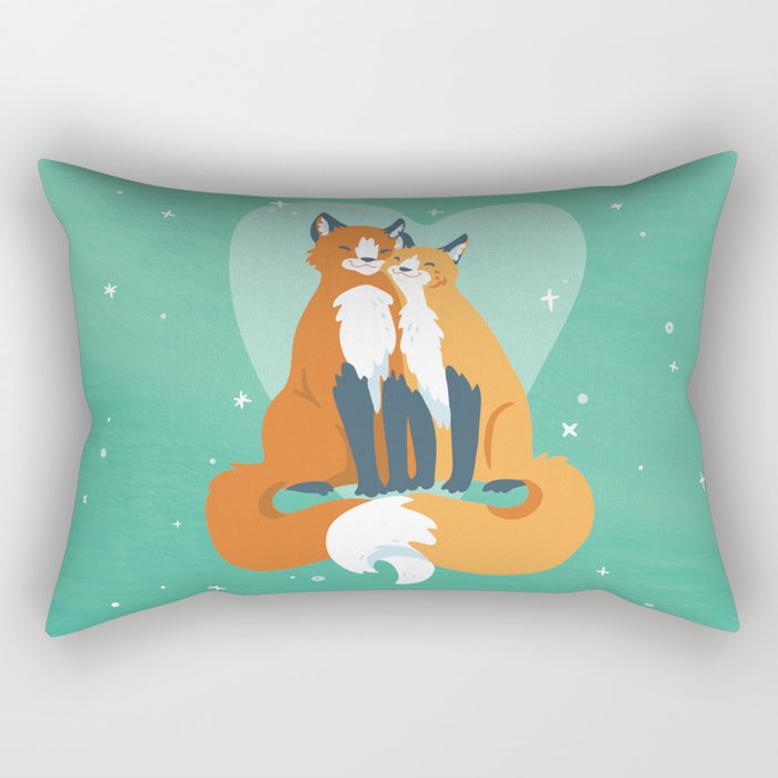 Fox Love Rectangular Pillow