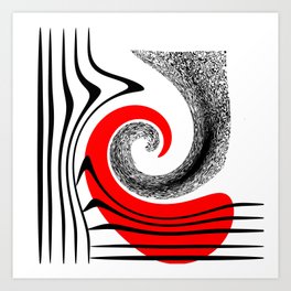 Black-white-red Art Prints to Match Home's Decor | Society6