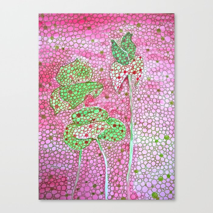 Welcome Spring Abstract Flowers Canvas Print By Maltez Society6