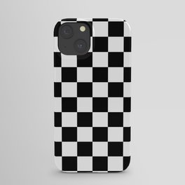 Checkered (Black & White Pattern) iPhone Case