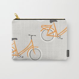 Bicycles Carry-All Pouch | Cycling, Bicycles, Europe, Orange, Omafiets, Vector, Bike, Ride, Transport, Cyclist 