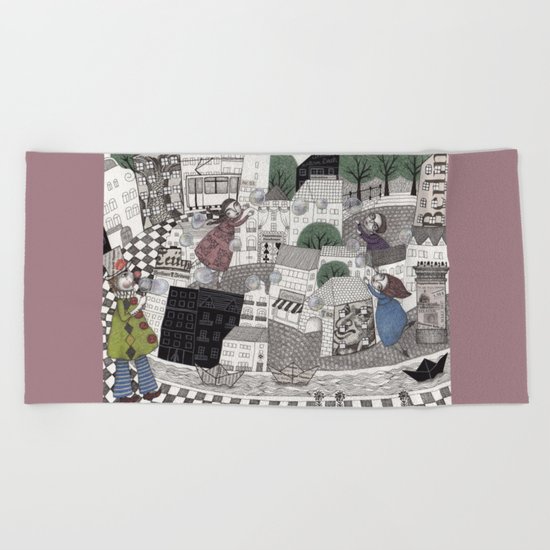 Catch Them if you Can Beach Towel