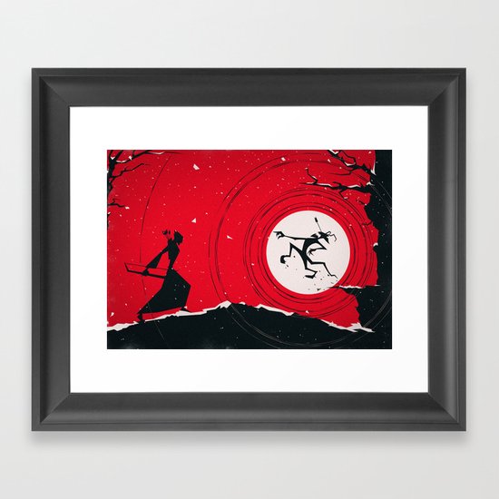 Too Slow. Framed Art Print