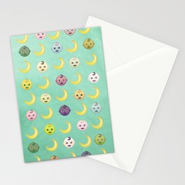 Pastel Moon Babies Stationery Cards