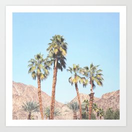 Desert Palms Art Print | Palmtree, Mountains, California, Palmtrees, Desertpalms, Western, Breemadden, Laquinta, Tribal, Southwestern 