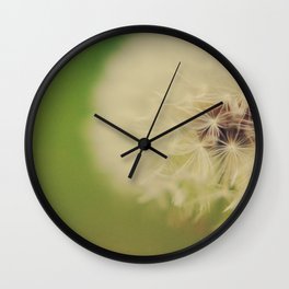 Close-up of a Dandelion | Lion tooth seeds Wall Clock