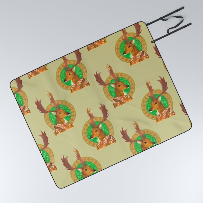 Red Deer Picnic Blanket