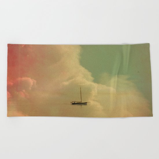 Once Upon a Time a Little Boat Beach Towel