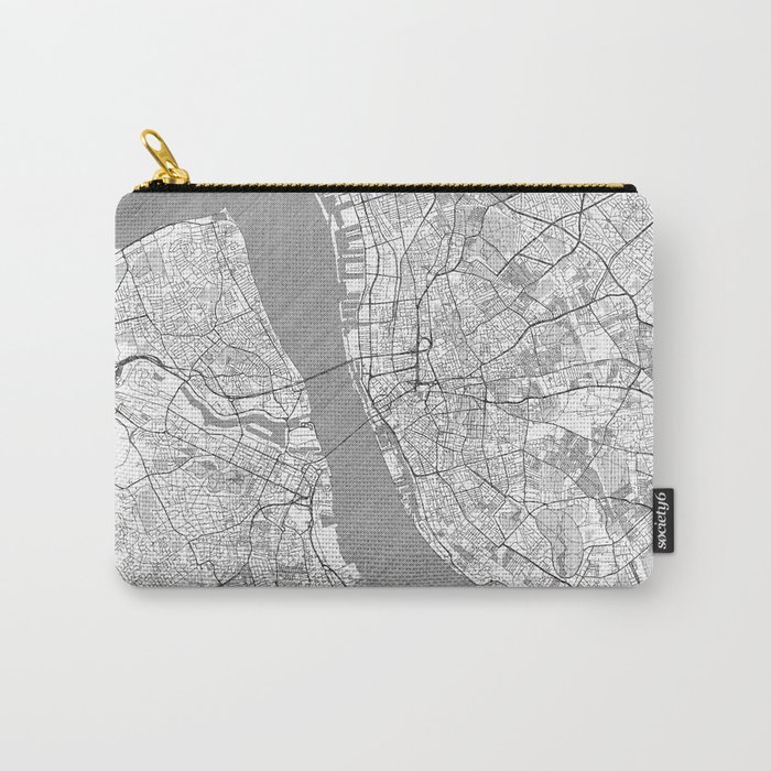 Liverpool Map Line Carry-All Pouch