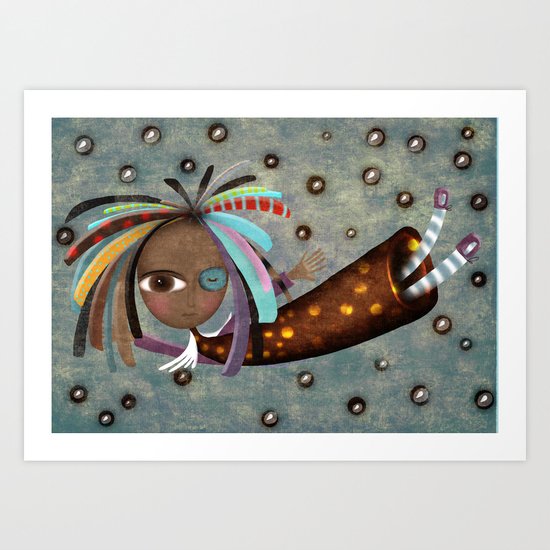 Africa Angel Art Print