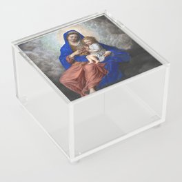 Madonna and Child in Glory - Isaac Oliver Acrylic Box