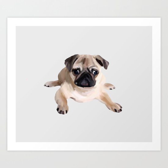 Pug Art Print