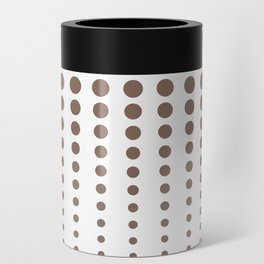 Brown and White Reduced Polka Dot Pattern Pairs DE 2022 Trending Color Wandering Road DE6076 Can Cooler
