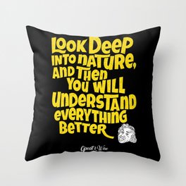  Deep into Nature Throw Pillow