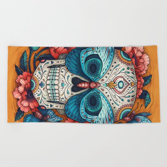 Day of the Dead Beach Towel