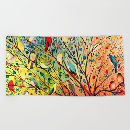 27 Birds Beach Towel