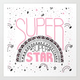 Super Super Star Art Print