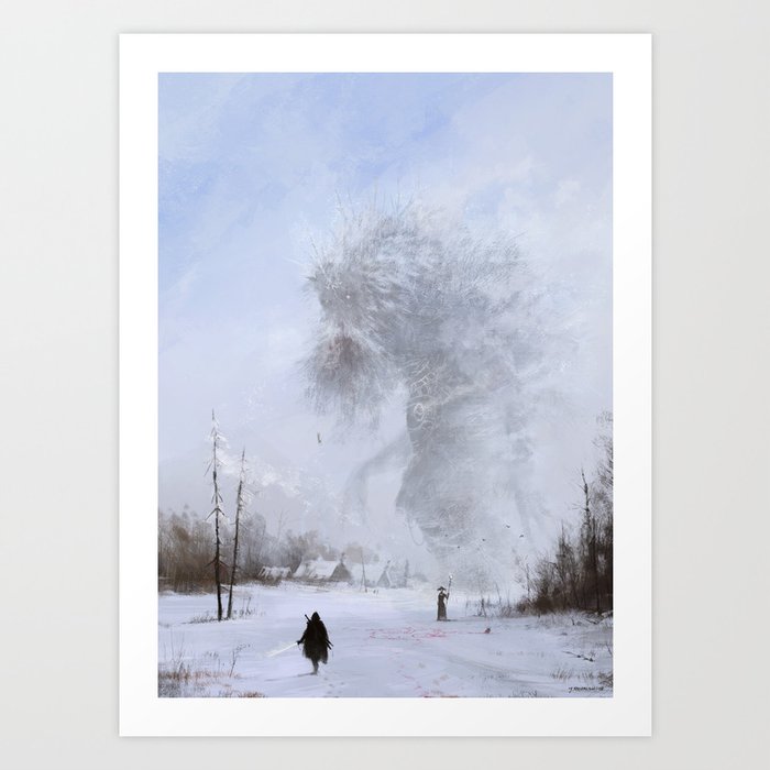 another day at work... Ded Moroz Art Print