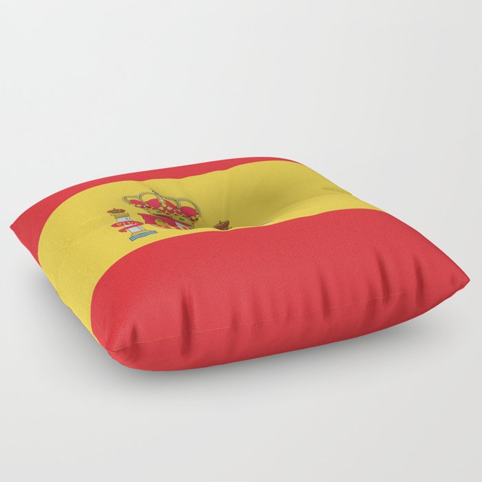 Spain Flag Print Spanish Country Pride Patriotic Pattern Floor Pillow