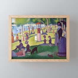 Georges Seurat Sunday Afternoon on the Island of La Grande Jatte Framed Mini Art Print