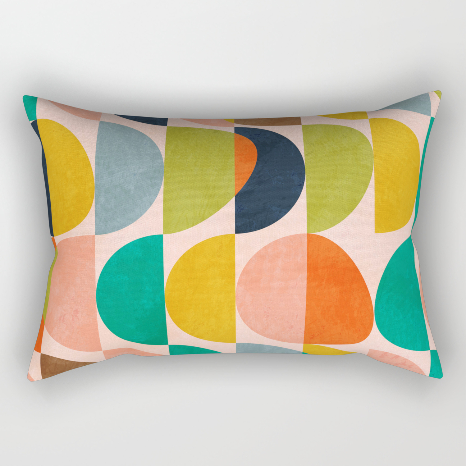 Shapes Abstract Ii Rectangular Pillow By Anarutbre Society6