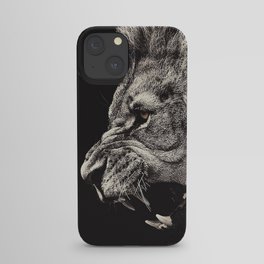 Angry Male Lion iPhone Case