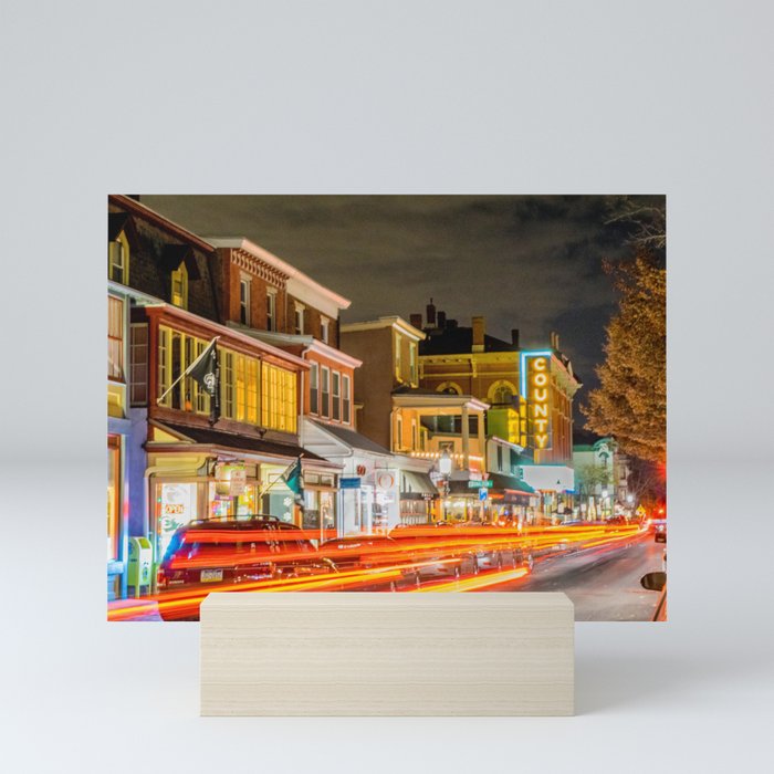 The Electricity of State Street Mini Art Print