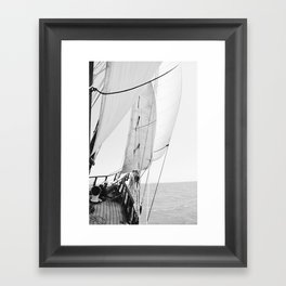 Away We Sail Framed Art Print