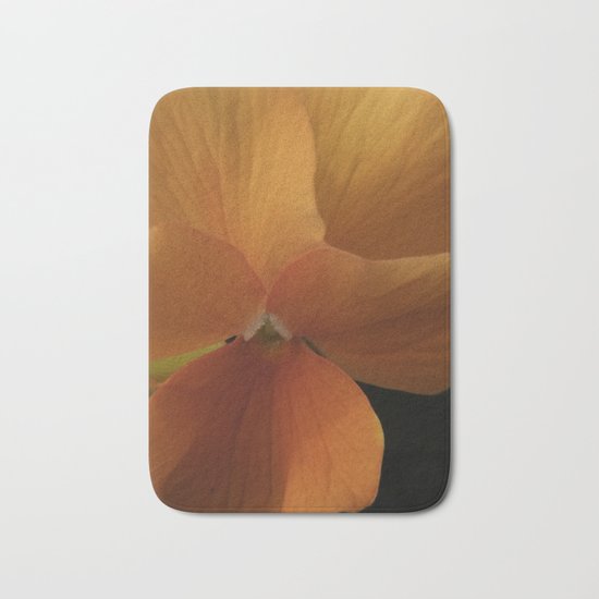 orange pansy Bath Mat