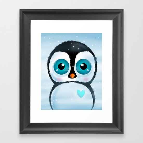 Joc the Penguin Framed Art Print