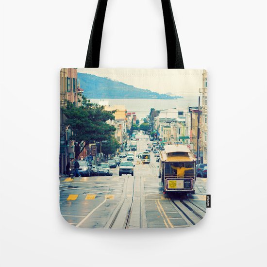 San Francisco Cable Car Tote Bag