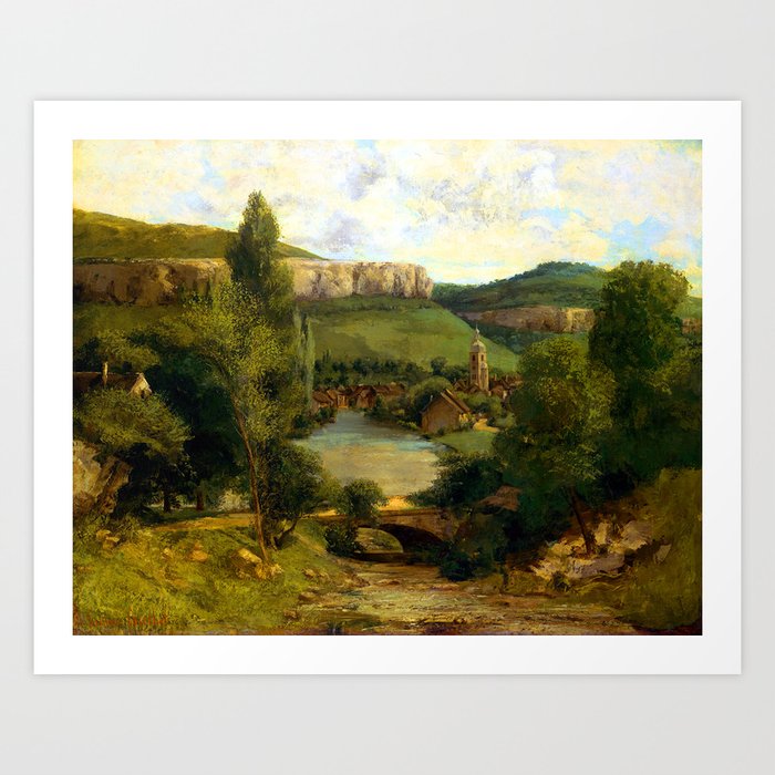 Gustave Courbet View of Ornans Art Print