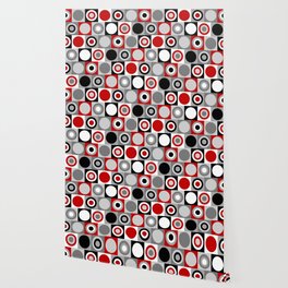red and white Wallpaper to Match Any Home's Decor | Society6