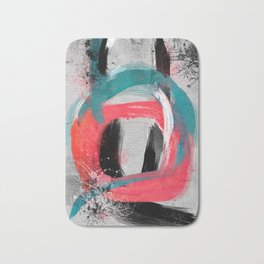 blue meets pink on a cloudy day Bath Mat | Rosapicnic, Anniversarygifts, Modern, Digitalcollage, Painting, Surreal, Wallart, Homeart, Minimal, Vintage 