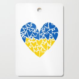 Ukraine Hearts Cutting Board