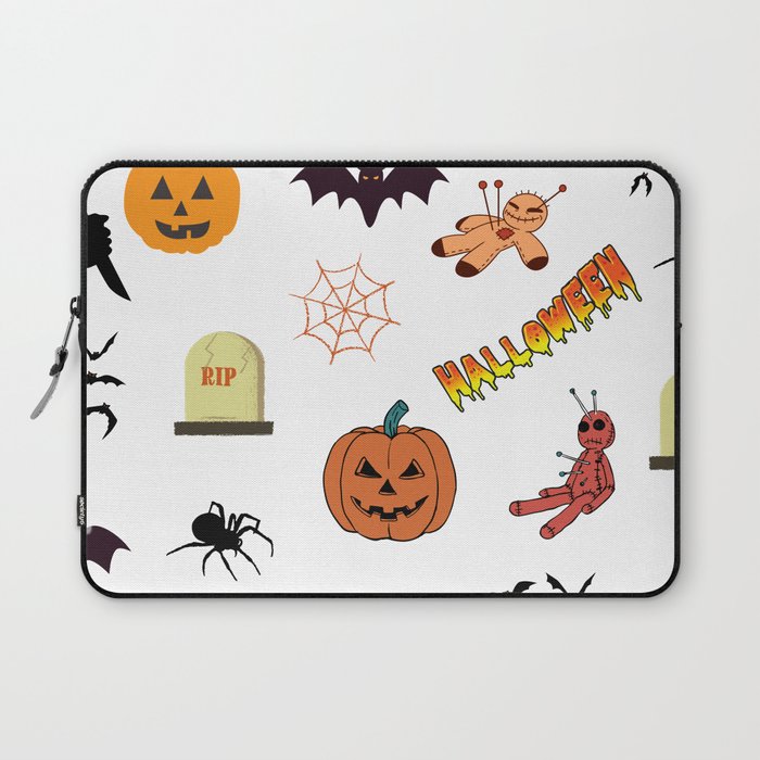 Cute Halloween Patterns Laptop Sleeve