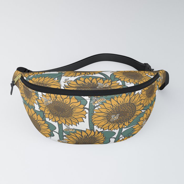 Sunflowers + Bees Fanny Pack