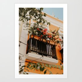 Un Balcón del Viejo San Juan Art Print