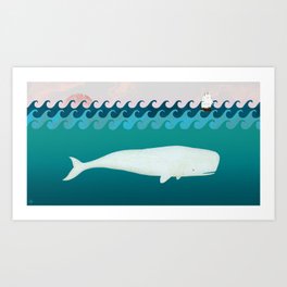 The White Whale Art Print