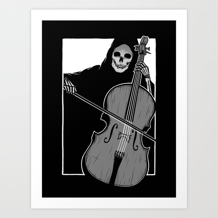 Symphony of Death (Cello) Art Print