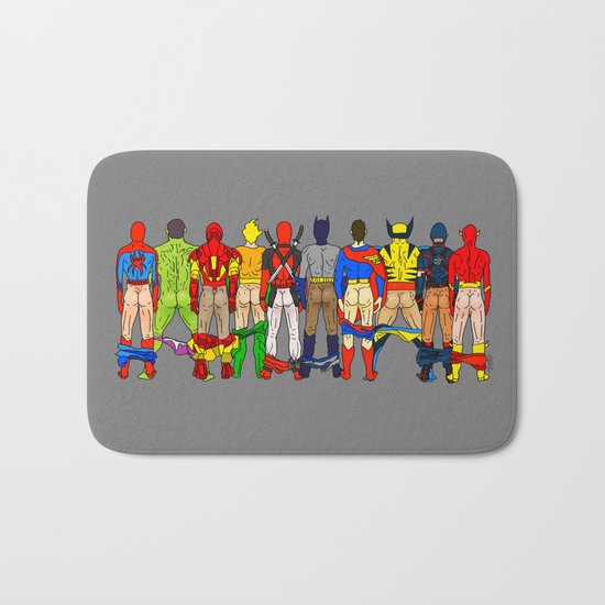 Superhero Butts LV Bath Mat